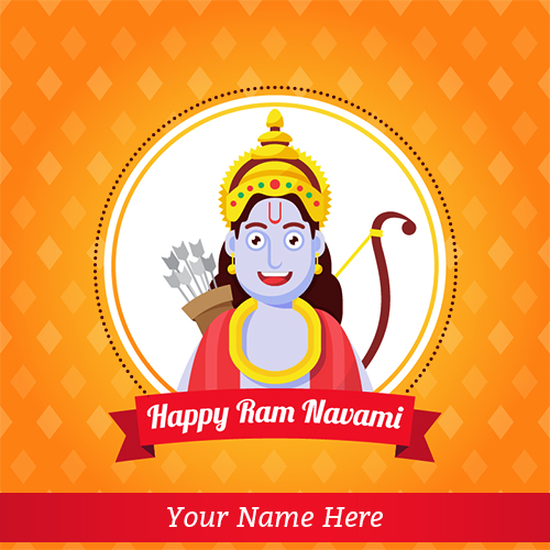 Write Name On Ram Navami Ki Hardik Shubhkamnaye